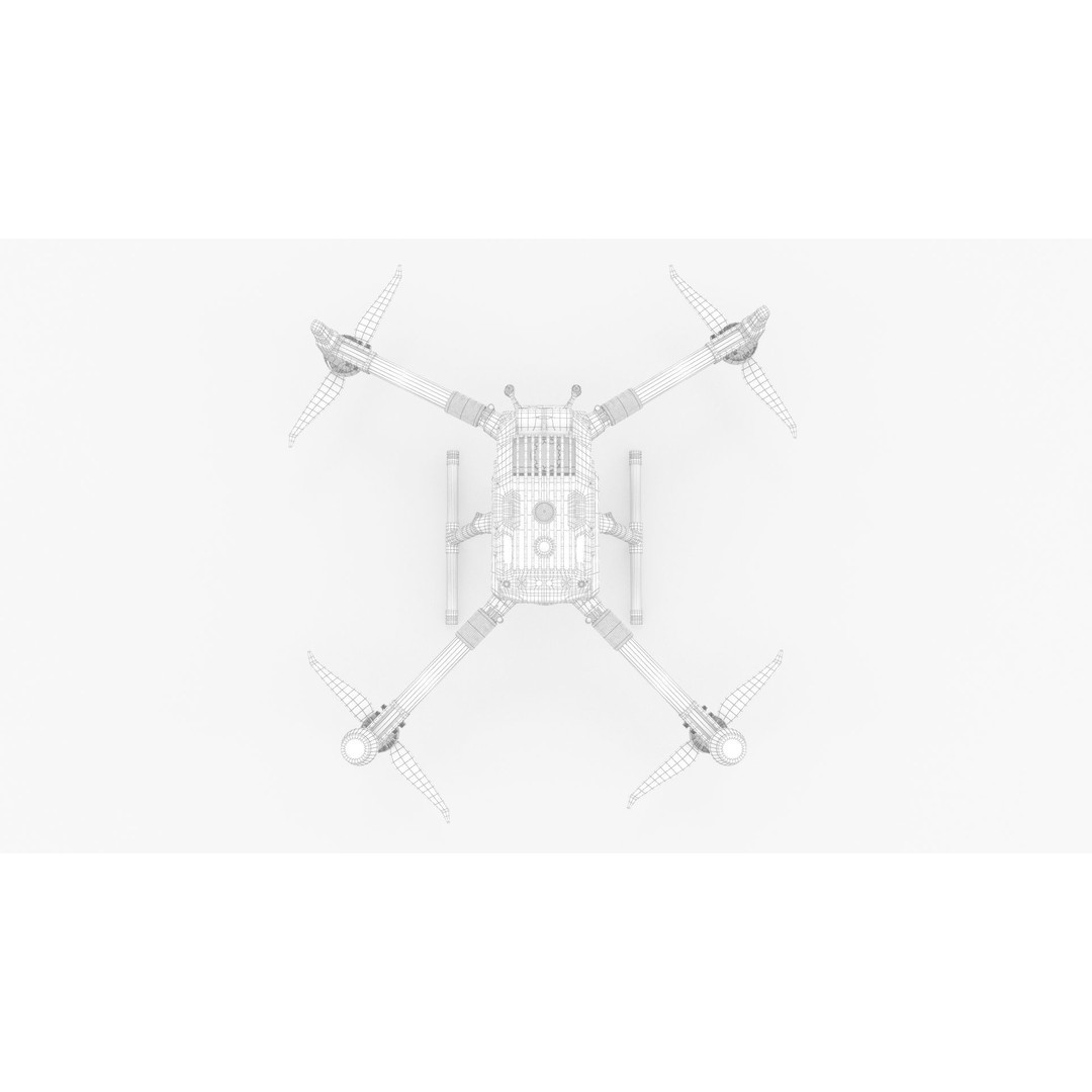 DJI Matrice 300 RTK Quadcopter Drone 3D Model – High Poly PBR Asset, FBX, OBJ - View 16