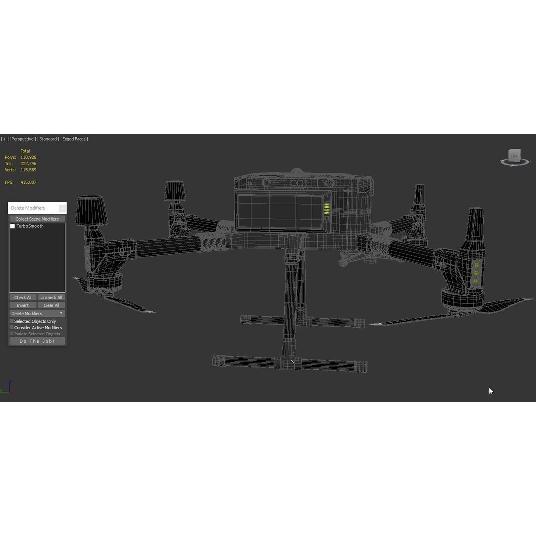 DJI Matrice 300 RTK Quadcopter Drone 3D Model – High Poly PBR Asset, FBX, OBJ - View 7