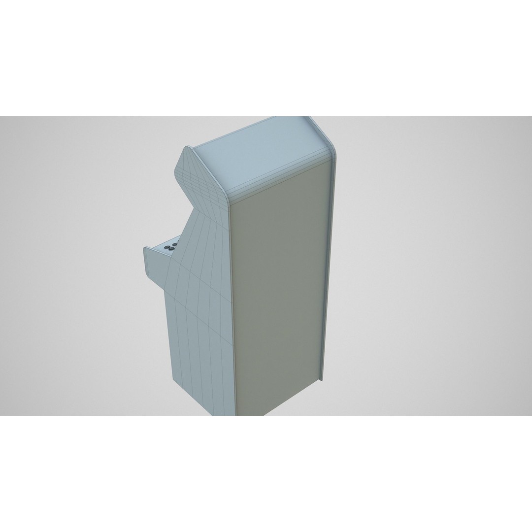 Arcade Game Machine 3D Model – Low Poly Game Asset, FBX, PBR