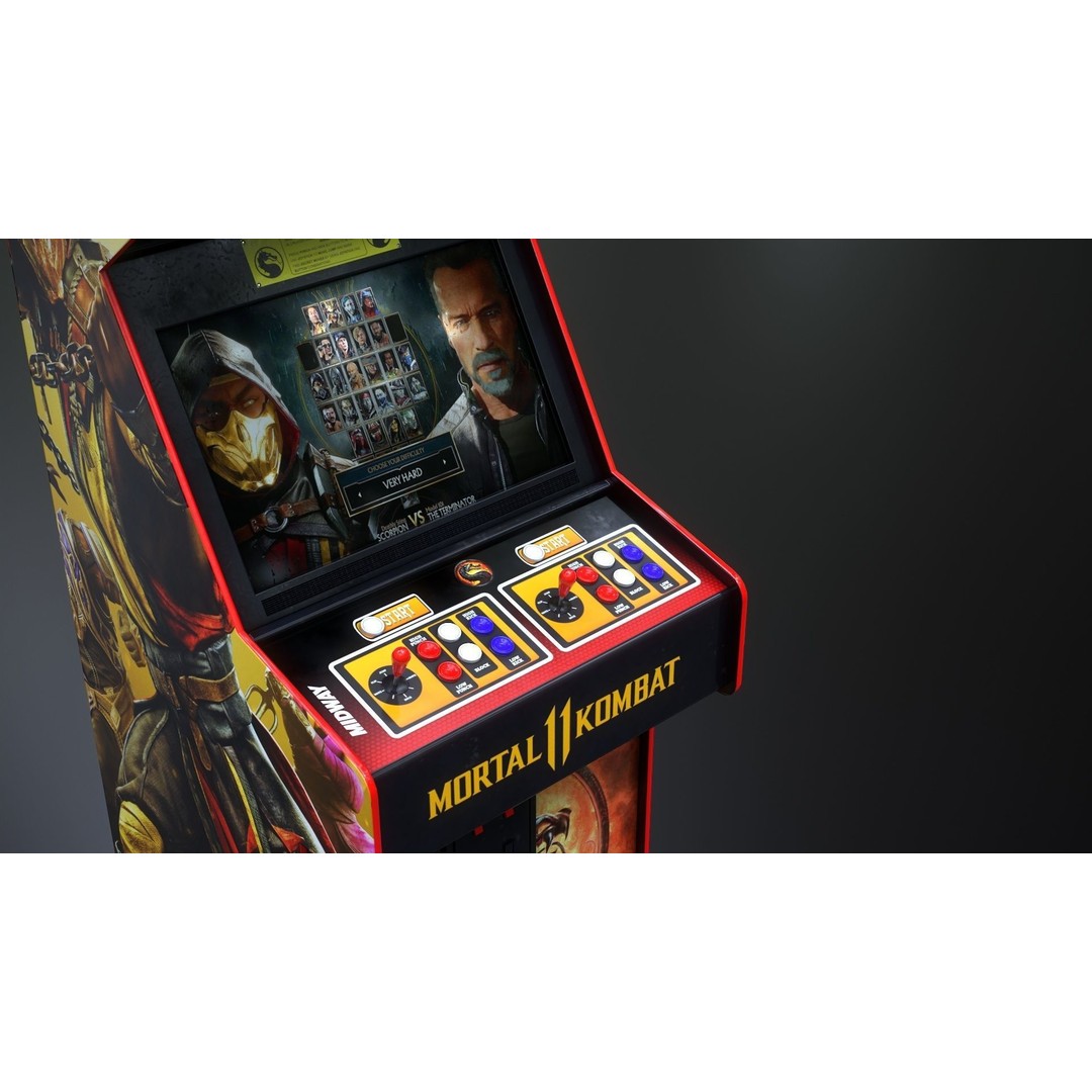 Arcade Game Machine 3D Model – Low Poly Game Asset, FBX, PBR - View 16