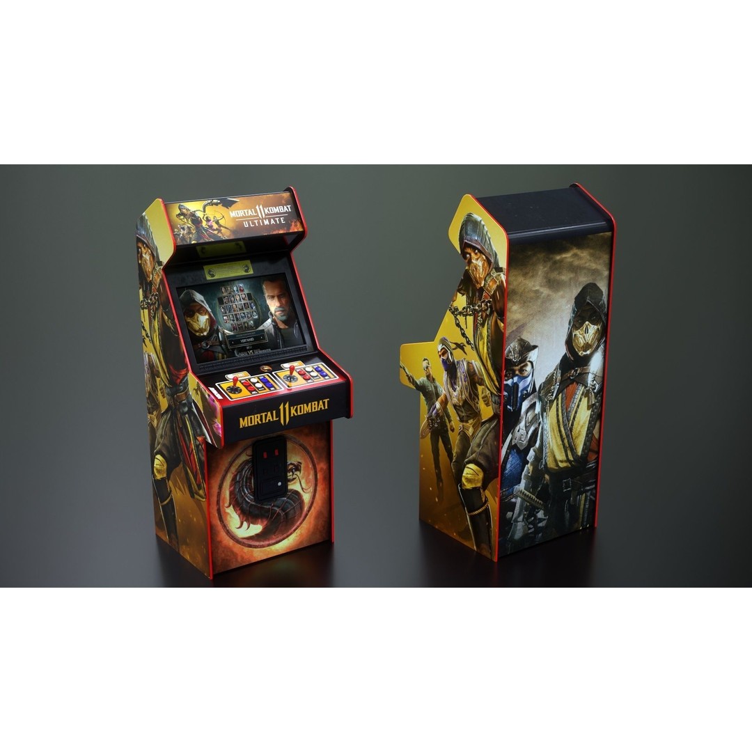 Arcade Game Machine 3D Model – Low Poly Game Asset, FBX, PBR - View 17