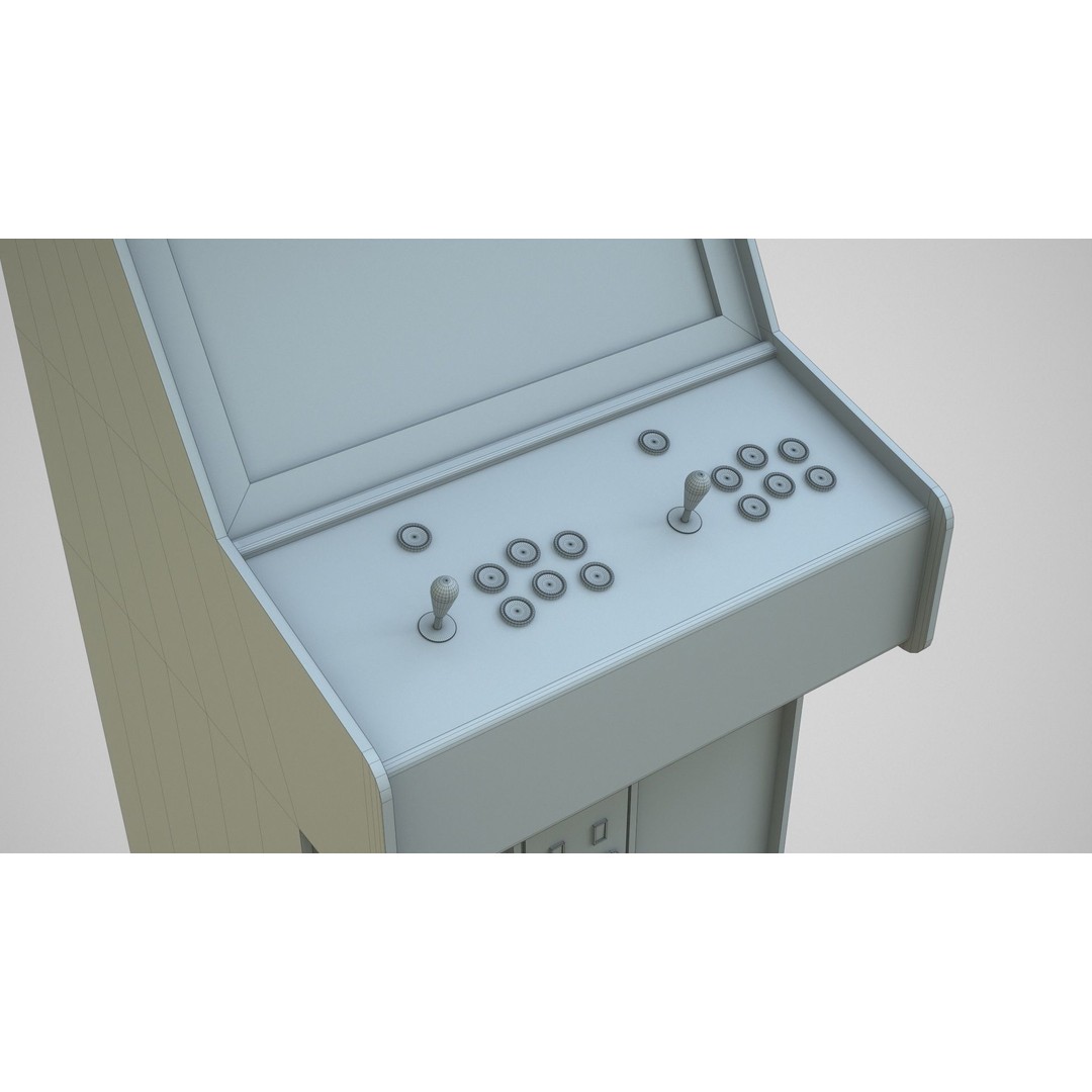 Arcade Game Machine 3D Model – Low Poly Game Asset, FBX, PBR - View 22