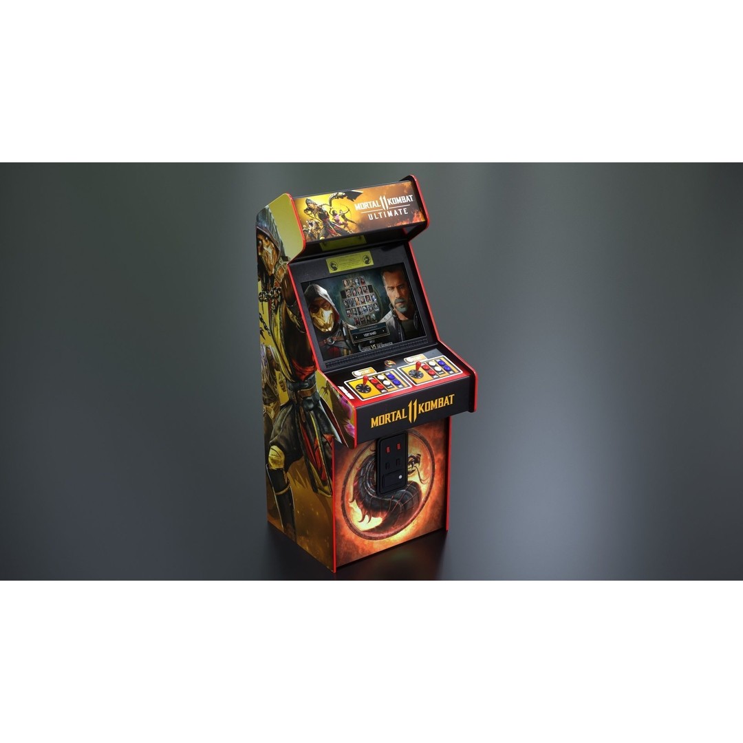 Arcade Game Machine 3D Model – Low Poly Game Asset, FBX, PBR - View 3