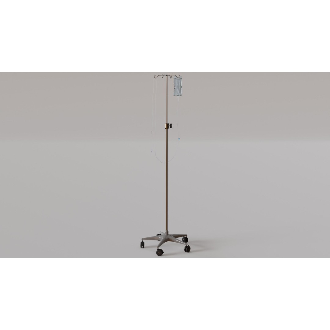 Hospital Corridor 3D Model – Low Poly Game Asset, FBX, Blender - View 10