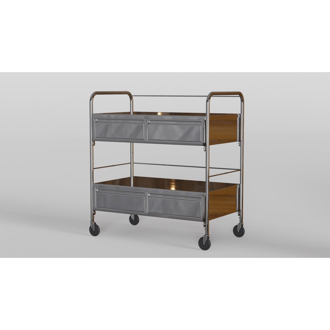 Hospital Corridor 3D Model – Low Poly Game Asset, FBX, Blender - View 13