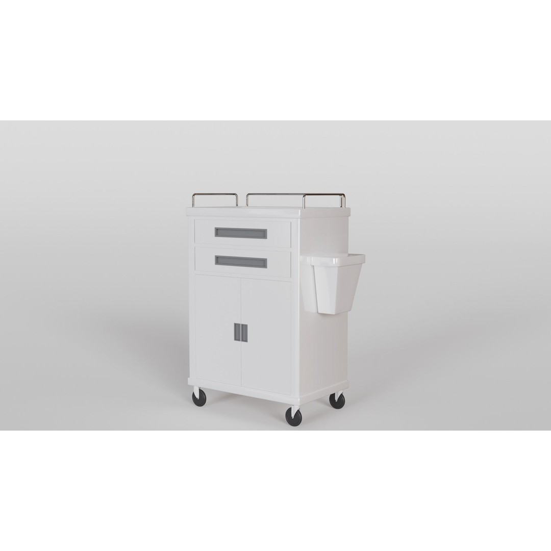Hospital Corridor 3D Model – Low Poly Game Asset, FBX, Blender - View 14