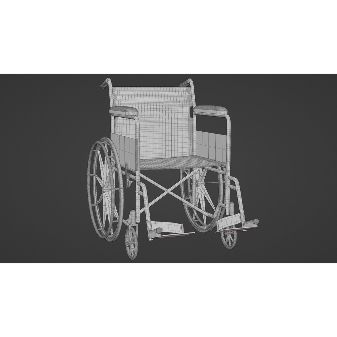 Hospital Corridor 3D Model – Low Poly Game Asset, FBX, Blender - View 20