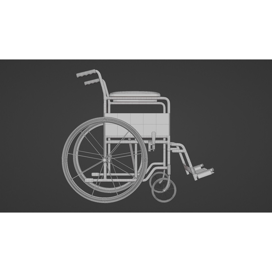 Hospital Corridor 3D Model – Low Poly Game Asset, FBX, Blender - View 21