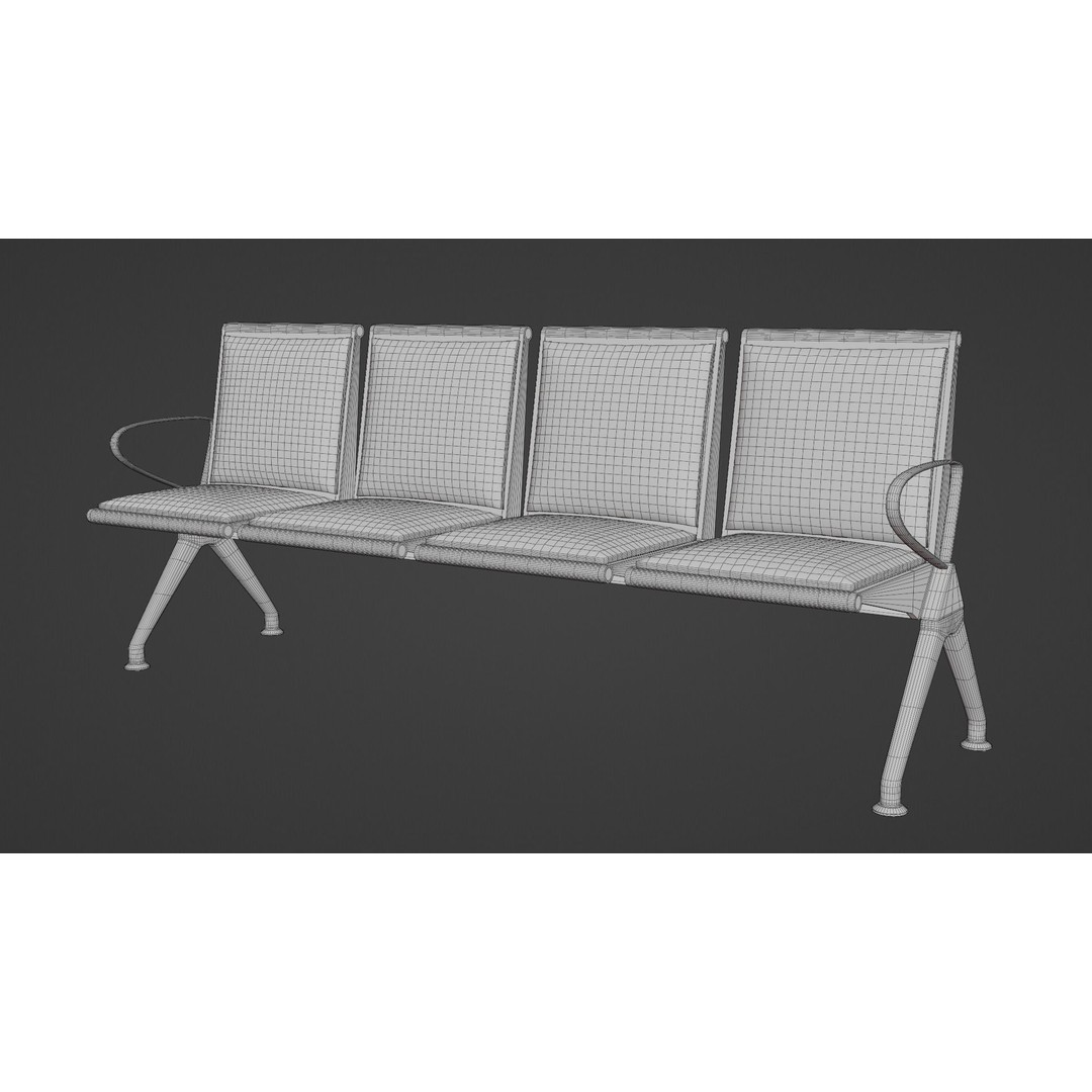 Hospital Corridor 3D Model – Low Poly Game Asset, FBX, Blender - View 22