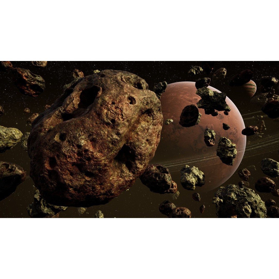 Asteroid Mega Pack 3D Model – Low Poly Game Asset, FBX, PBR - View 17