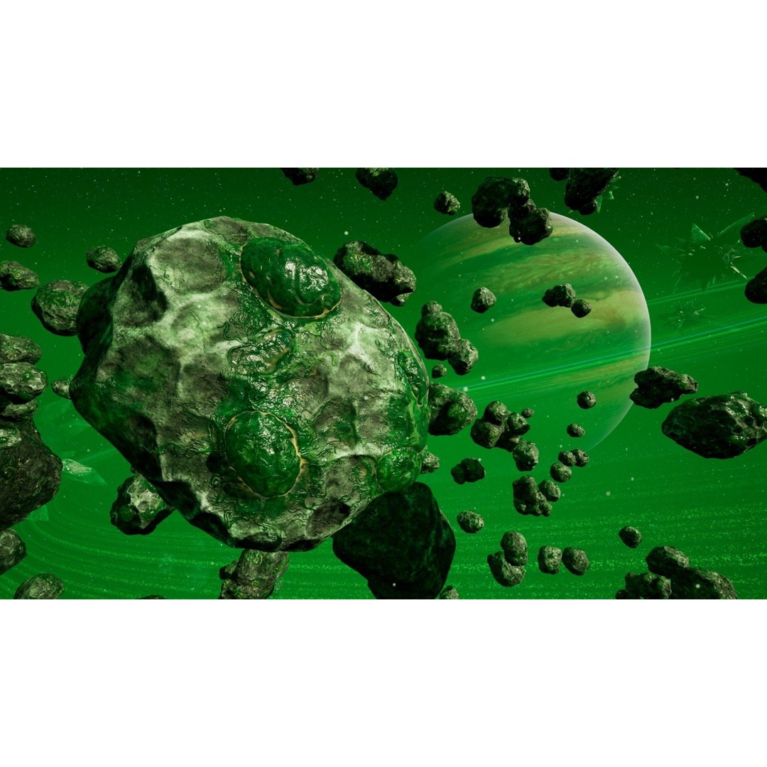 Asteroid Mega Pack 3D Model – Low Poly Game Asset, FBX, PBR - View 6
