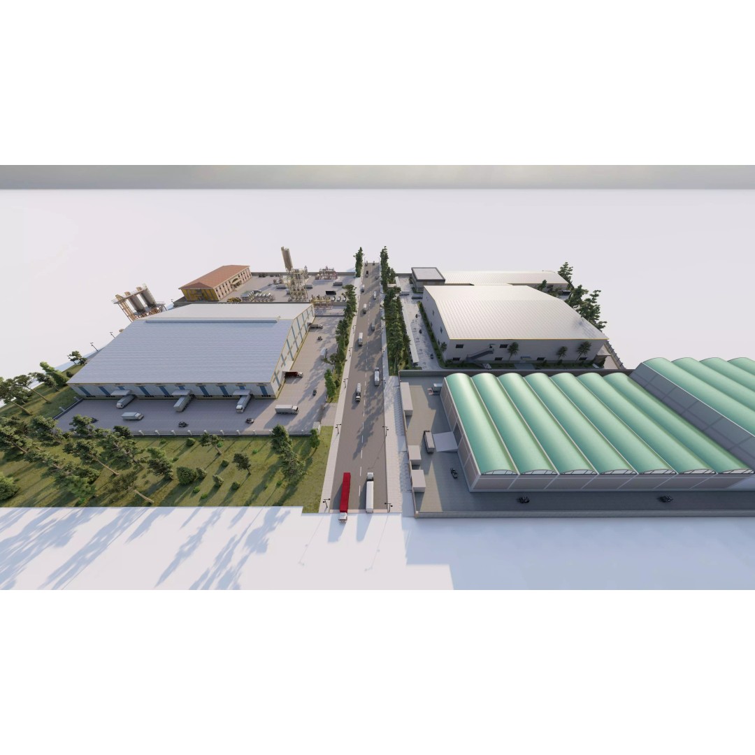 Industrial Factory 3D Model – High Poly Game Asset, FBX, OBJ, PBR - View 20