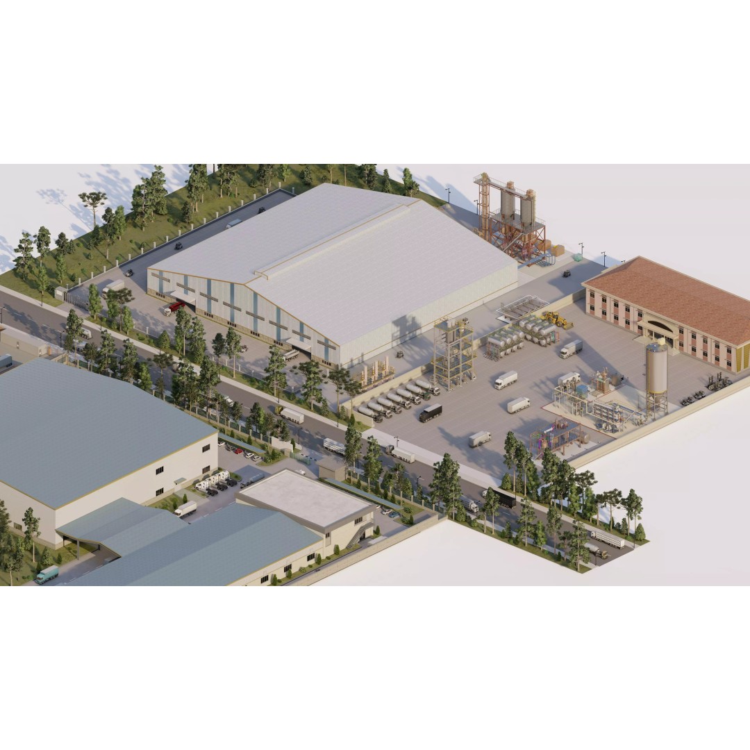 Industrial Factory 3D Model – High Poly Game Asset, FBX, OBJ, PBR - View 6