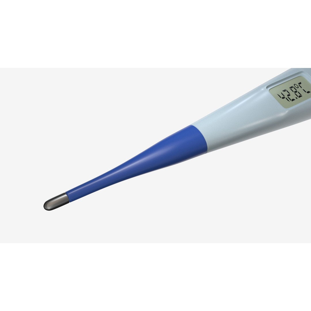 ProMed Digital Thermometer 3D Model – High Poly PBR Asset, FBX/OBJ - View 4