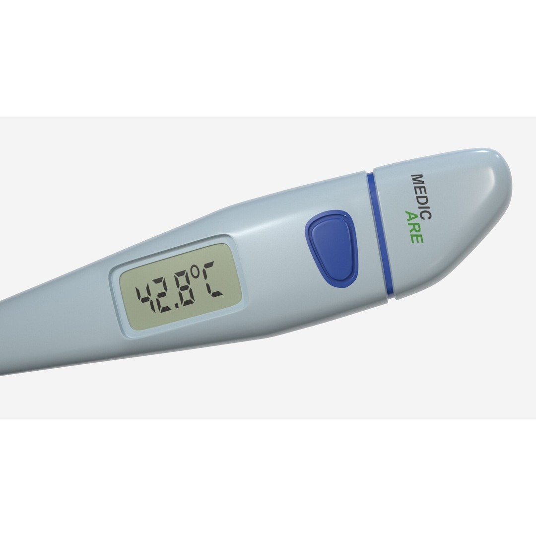 ProMed Digital Thermometer 3D Model – High Poly PBR Asset, FBX/OBJ - View 5