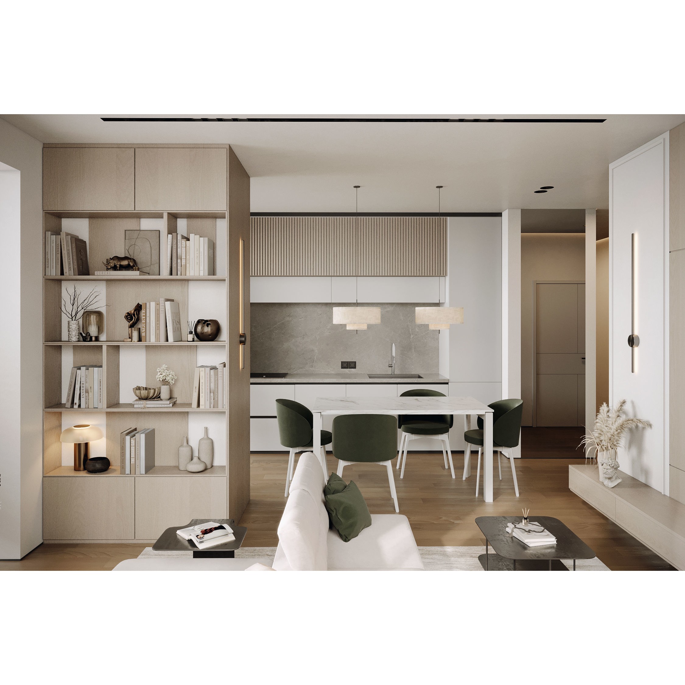 Modern Interior Scene - Game-Ready 3D Model - View 4