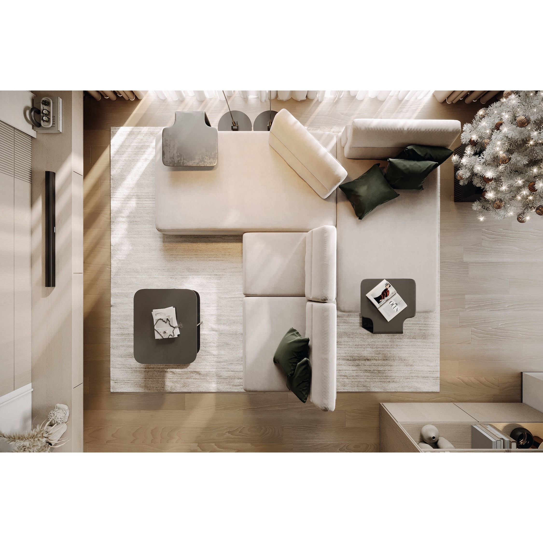 Modern Interior Scene - Game-Ready 3D Model - View 9