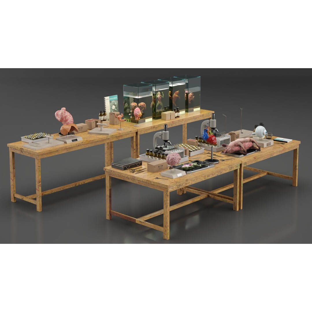 Biological Specimen Laboratory Equipment 3D Model – PBR Textured, FBX - View 11