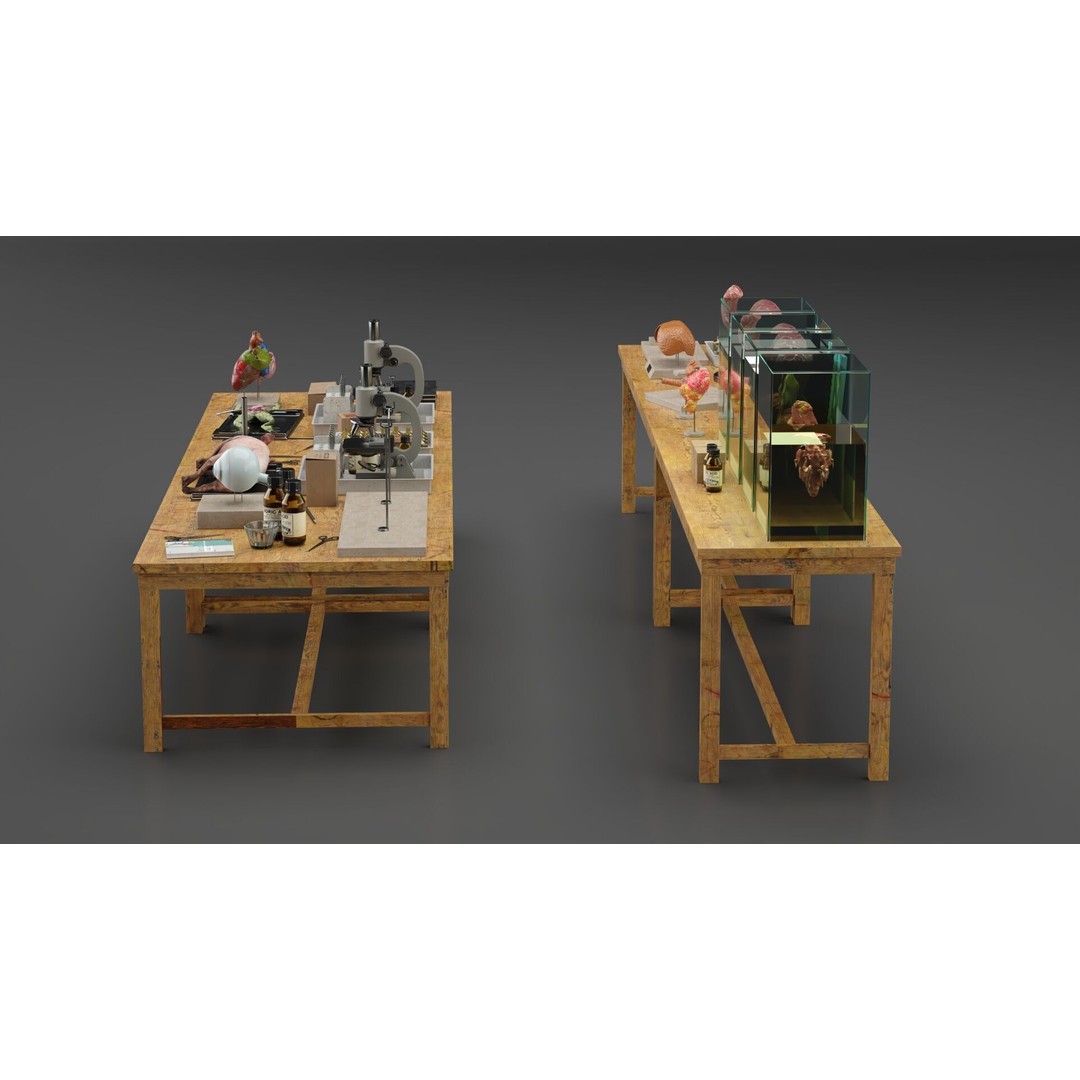 Biological Specimen Laboratory Equipment 3D Model – PBR Textured, FBX - View 6