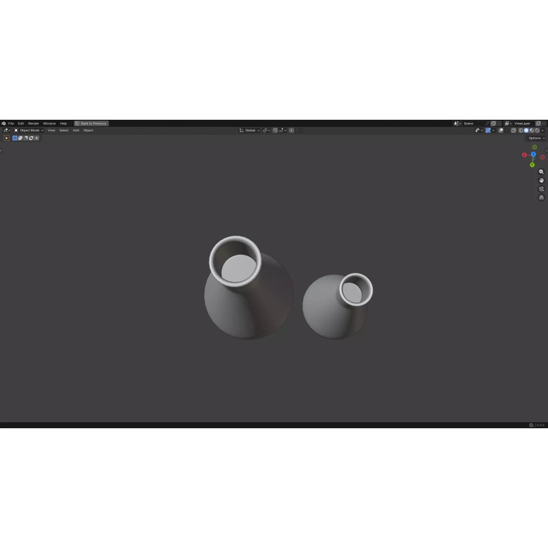 Flasks 3D Model – Low Poly PBR Laboratory Asset, FBX & OBJ - View 22