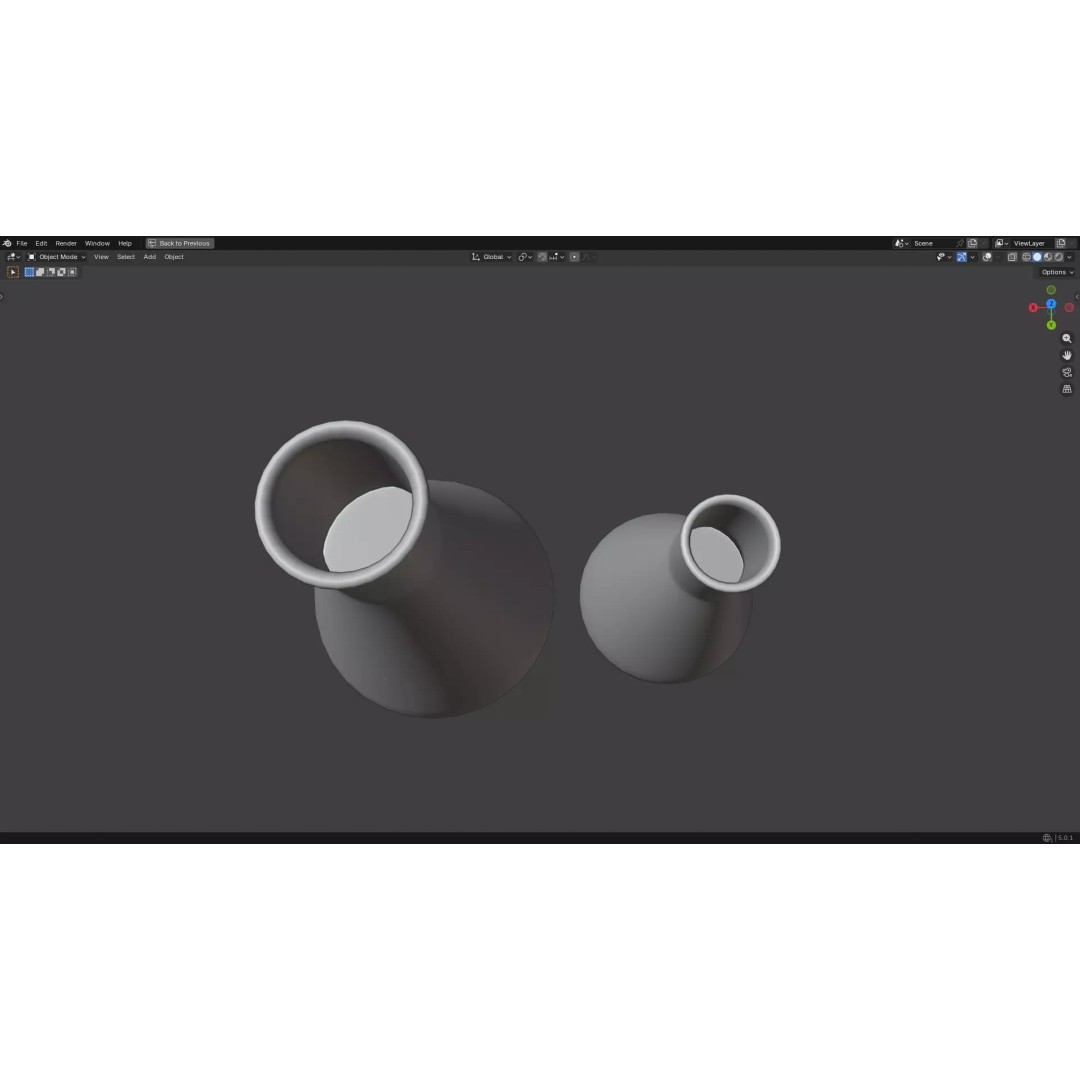 Flasks 3D Model – Low Poly PBR Laboratory Asset, FBX & OBJ - View 25
