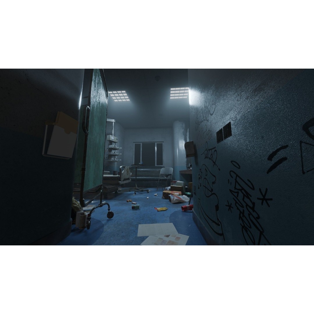 Patient Room 3D Model – Low Poly Concept with Textures for Blender - View 13