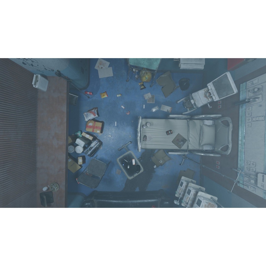 Patient Room 3D Model – Low Poly Concept with Textures for Blender - View 14