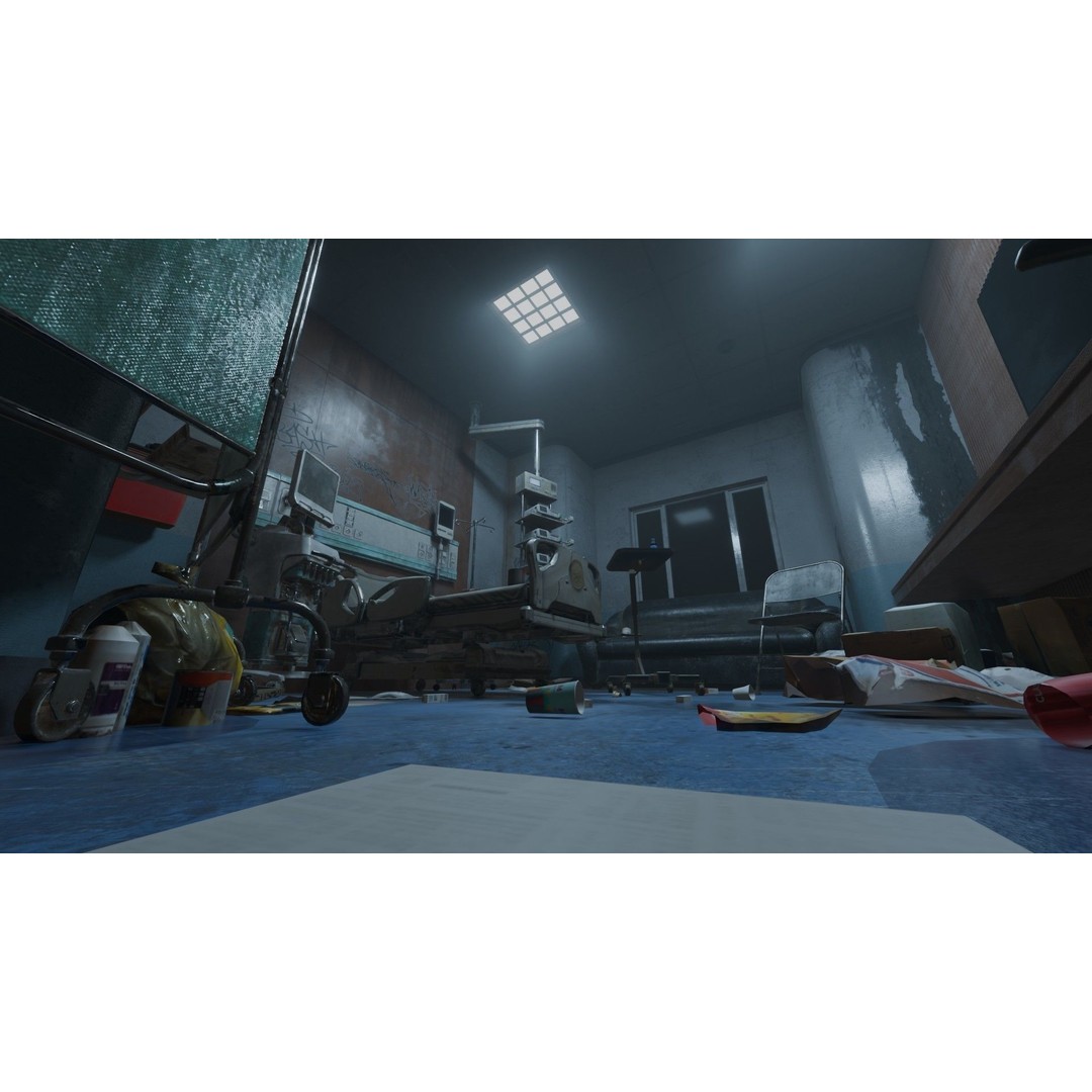 Patient Room 3D Model – Low Poly Concept with Textures for Blender - View 8