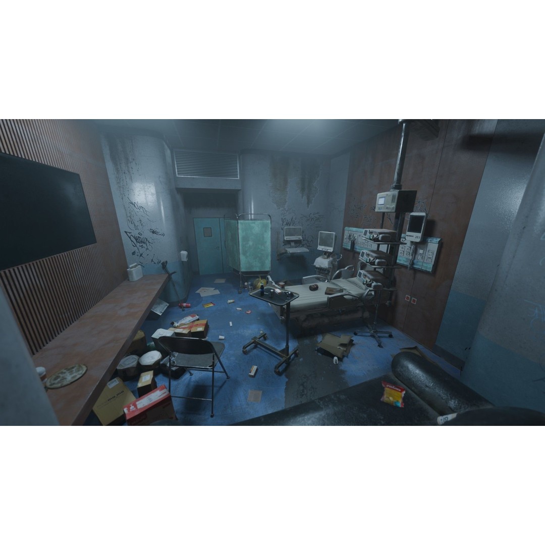 Patient Room 3D Model – Low Poly Concept with Textures for Blender - View 9