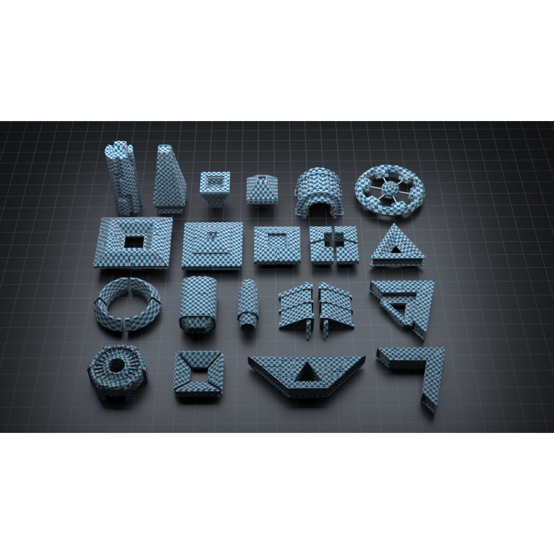 Sci-fi Spaceship 3D Model – Low Poly Game Asset, FBX, OBJ - View 11