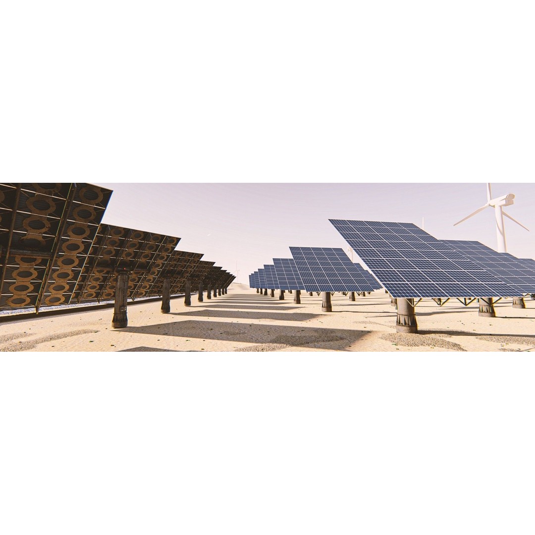 Solar Panel 3D Model – Low Poly Game Asset, PBR Textures, FBX - View 13