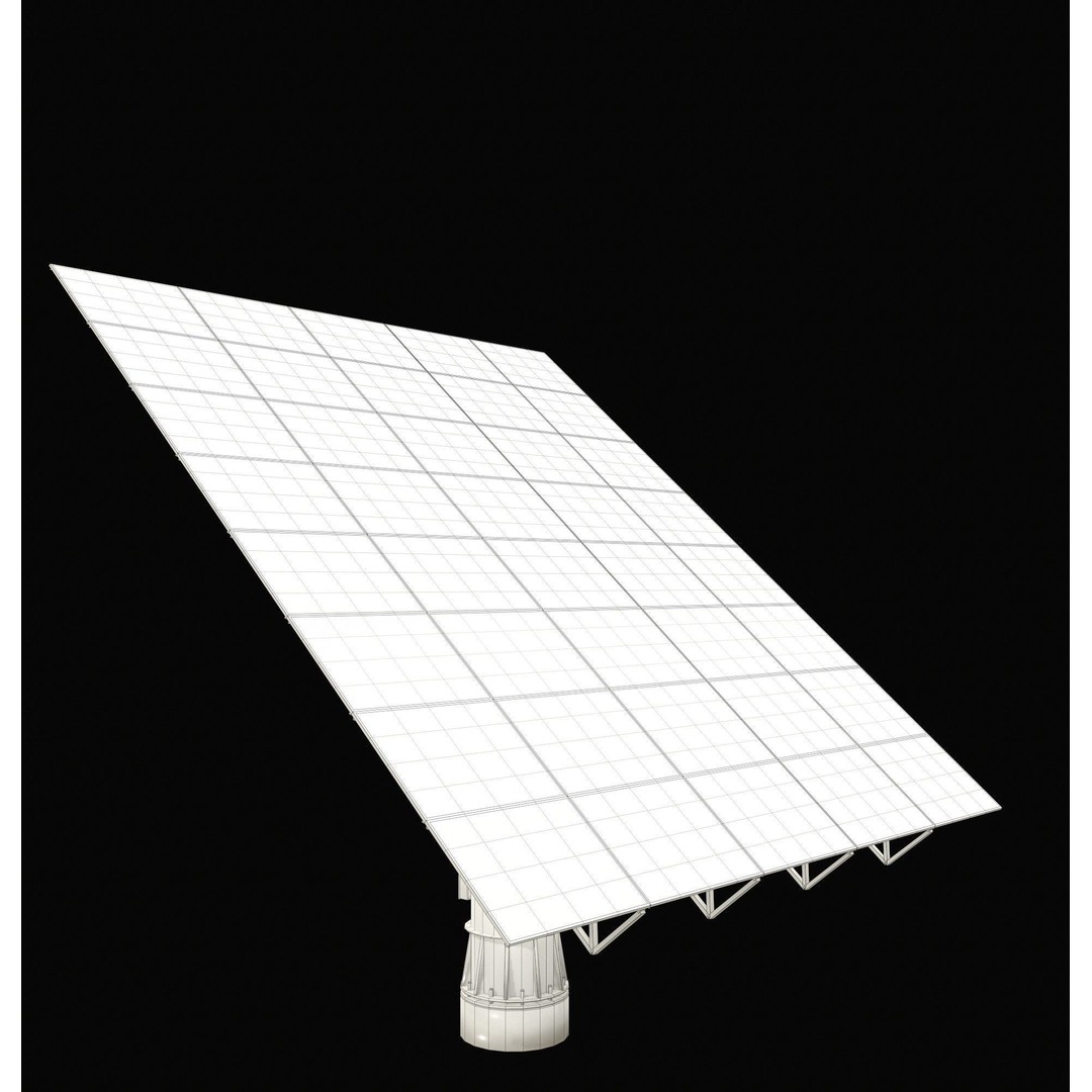 Solar Panel 3D Model – Low Poly Game Asset, PBR Textures, FBX - View 14