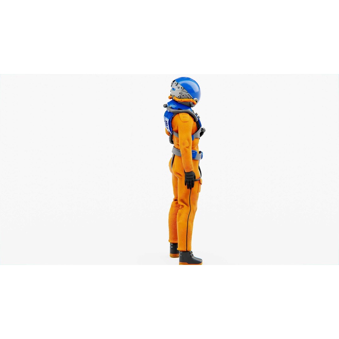 Mars Colony Astronaut 3D Model – Rigged Game Asset, FBX, Blender - View 12