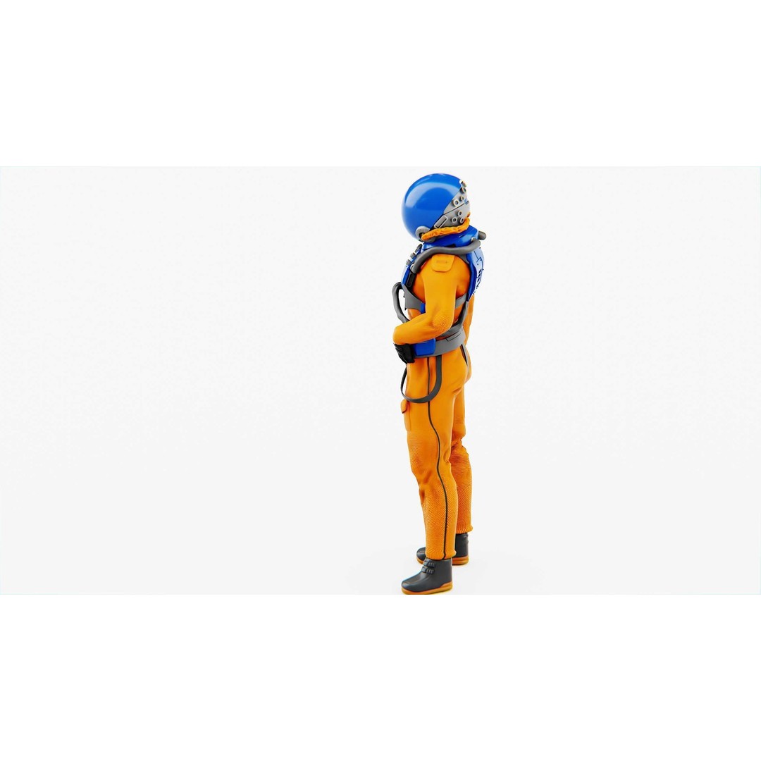 Mars Colony Astronaut 3D Model – Rigged Game Asset, FBX, Blender - View 20
