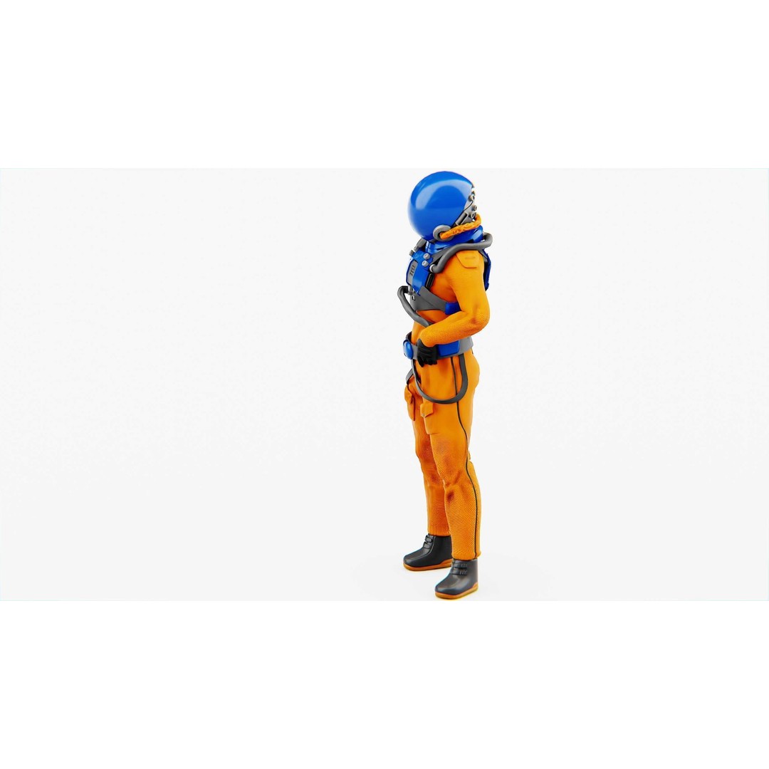 Mars Colony Astronaut 3D Model – Rigged Game Asset, FBX, Blender - View 21