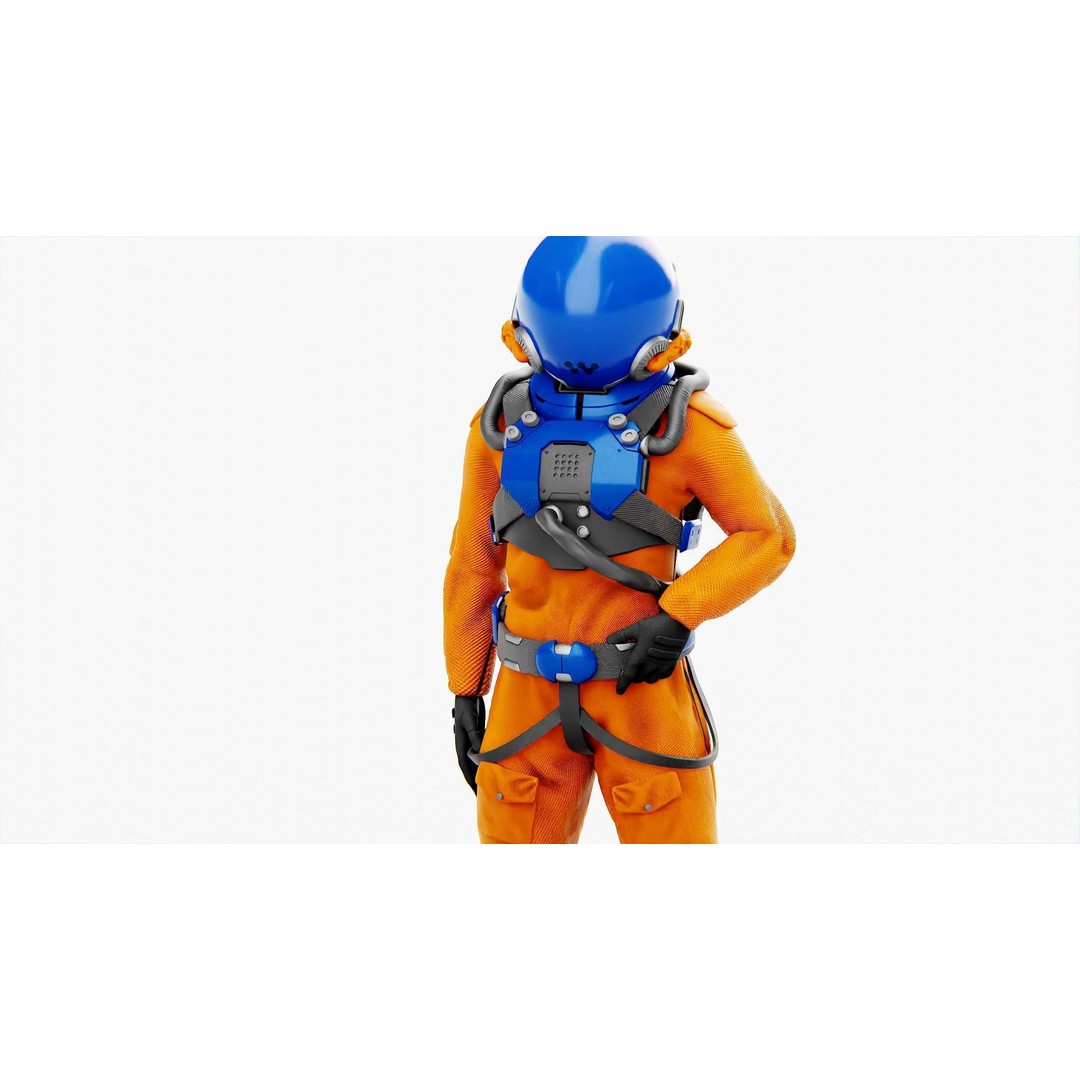 Mars Colony Astronaut 3D Model – Rigged Game Asset, FBX, Blender - View 24