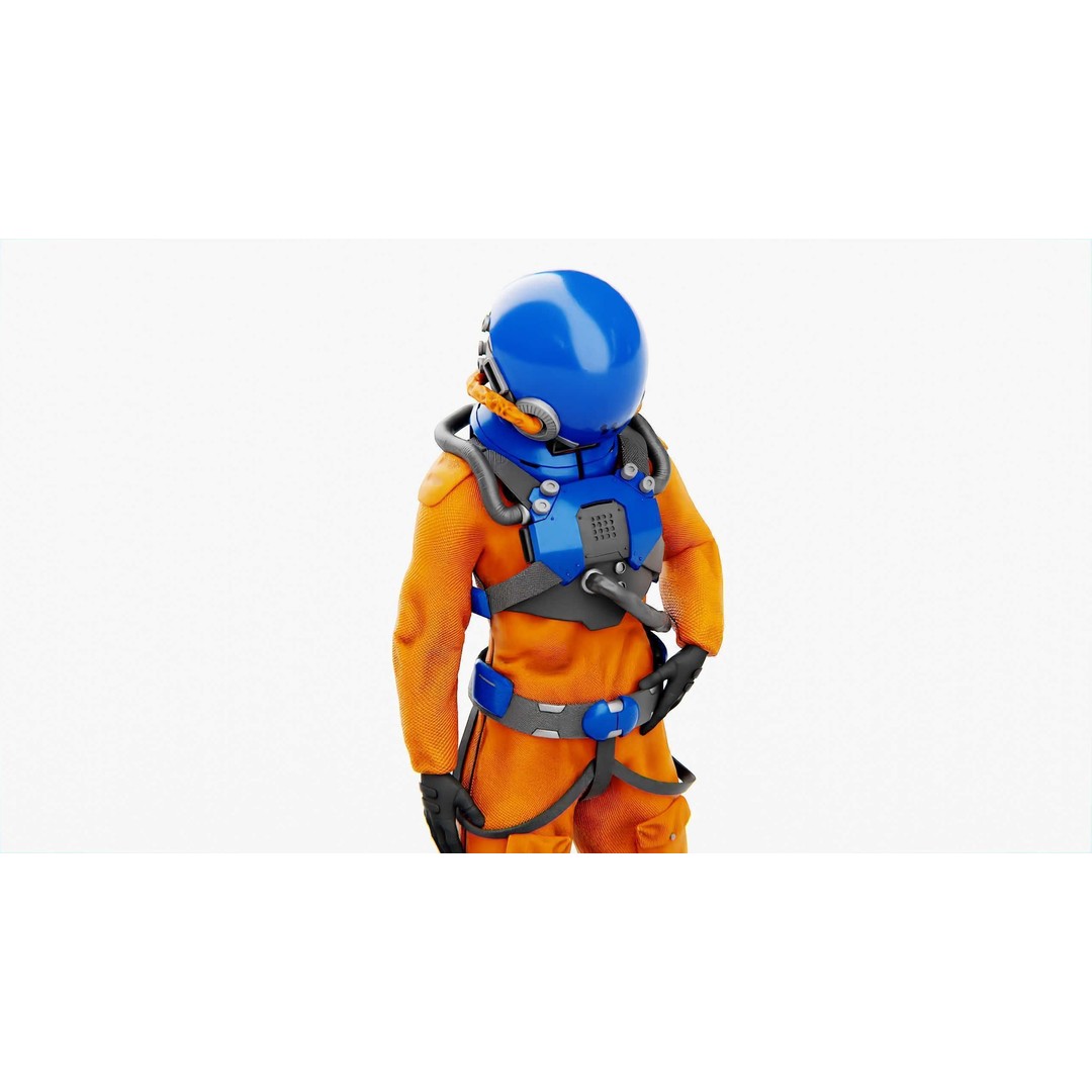 Mars Colony Astronaut 3D Model – Rigged Game Asset, FBX, Blender - View 25