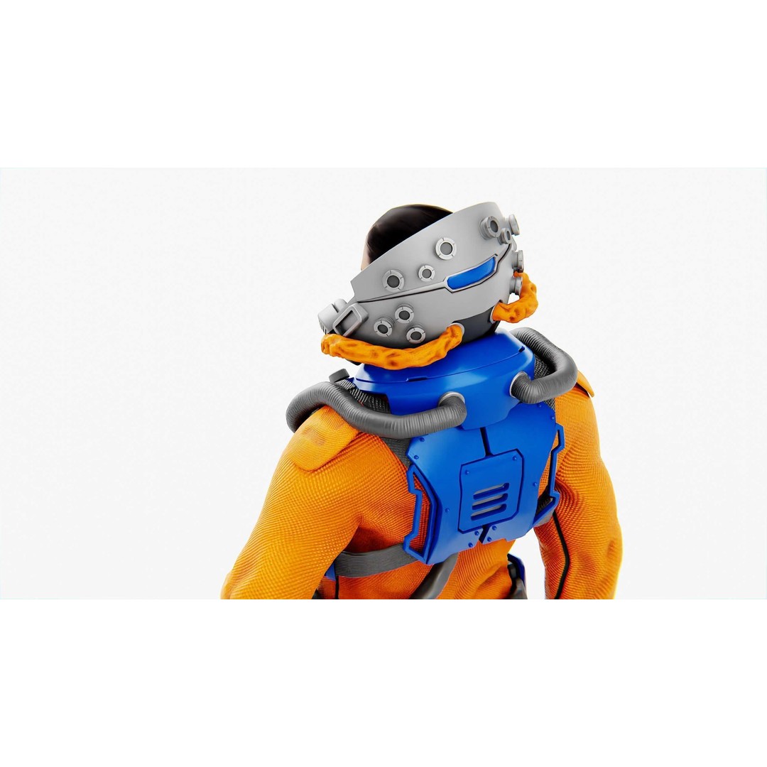 Mars Colony Astronaut 3D Model – Rigged Game Asset, FBX, Blender - View 27