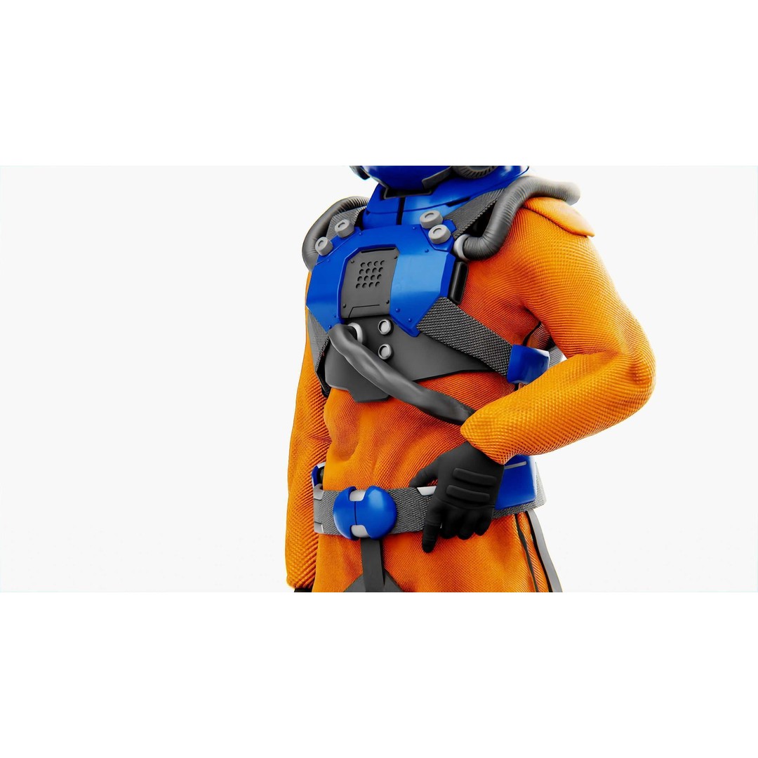 Mars Colony Astronaut 3D Model – Rigged Game Asset, FBX, Blender - View 28