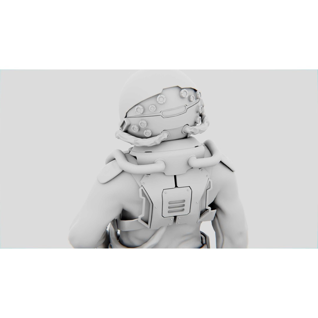 Mars Colony Astronaut 3D Model – Rigged Game Asset, FBX, Blender - View 36