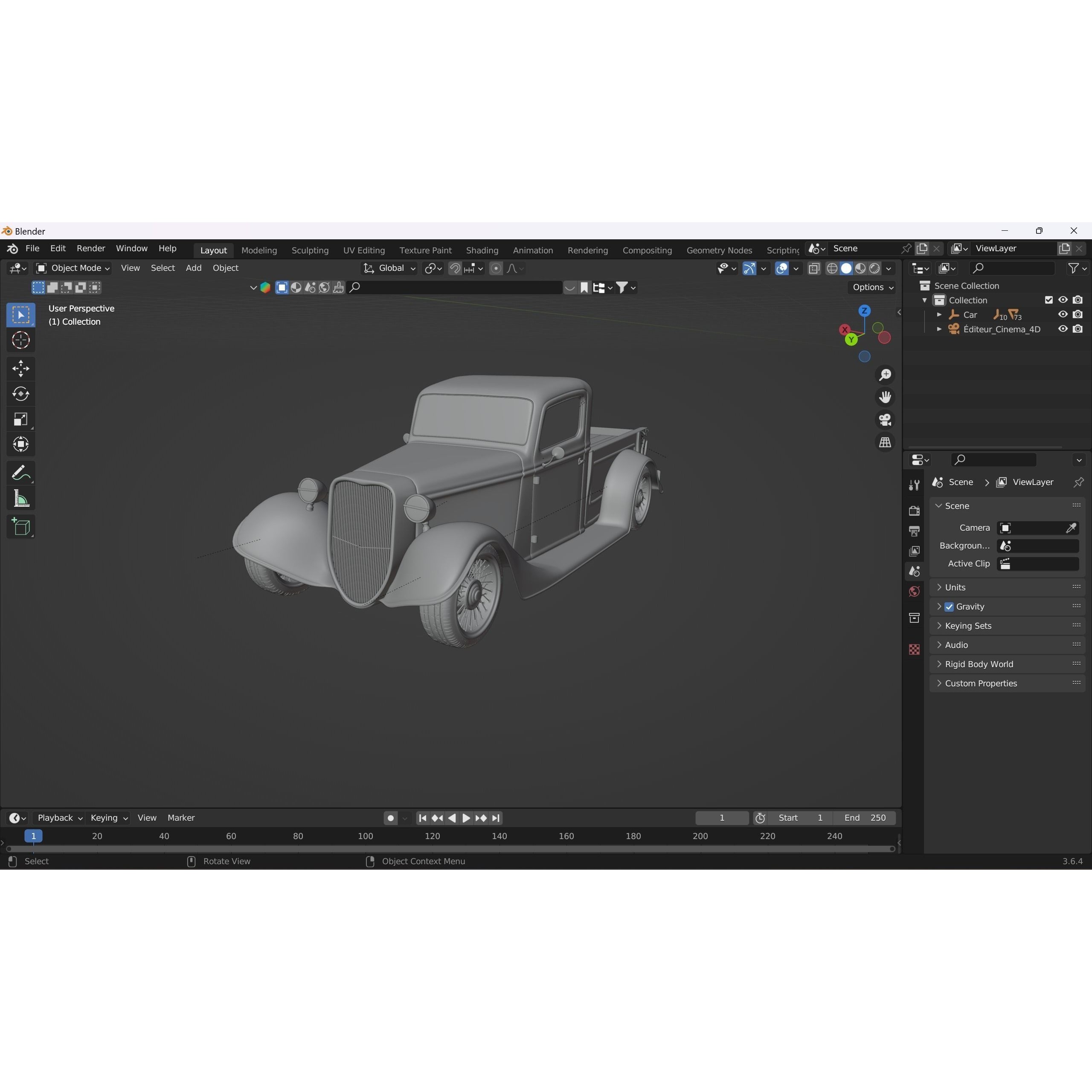 1935 Hot Rod Truck - High-Poly 3D Model - View 15