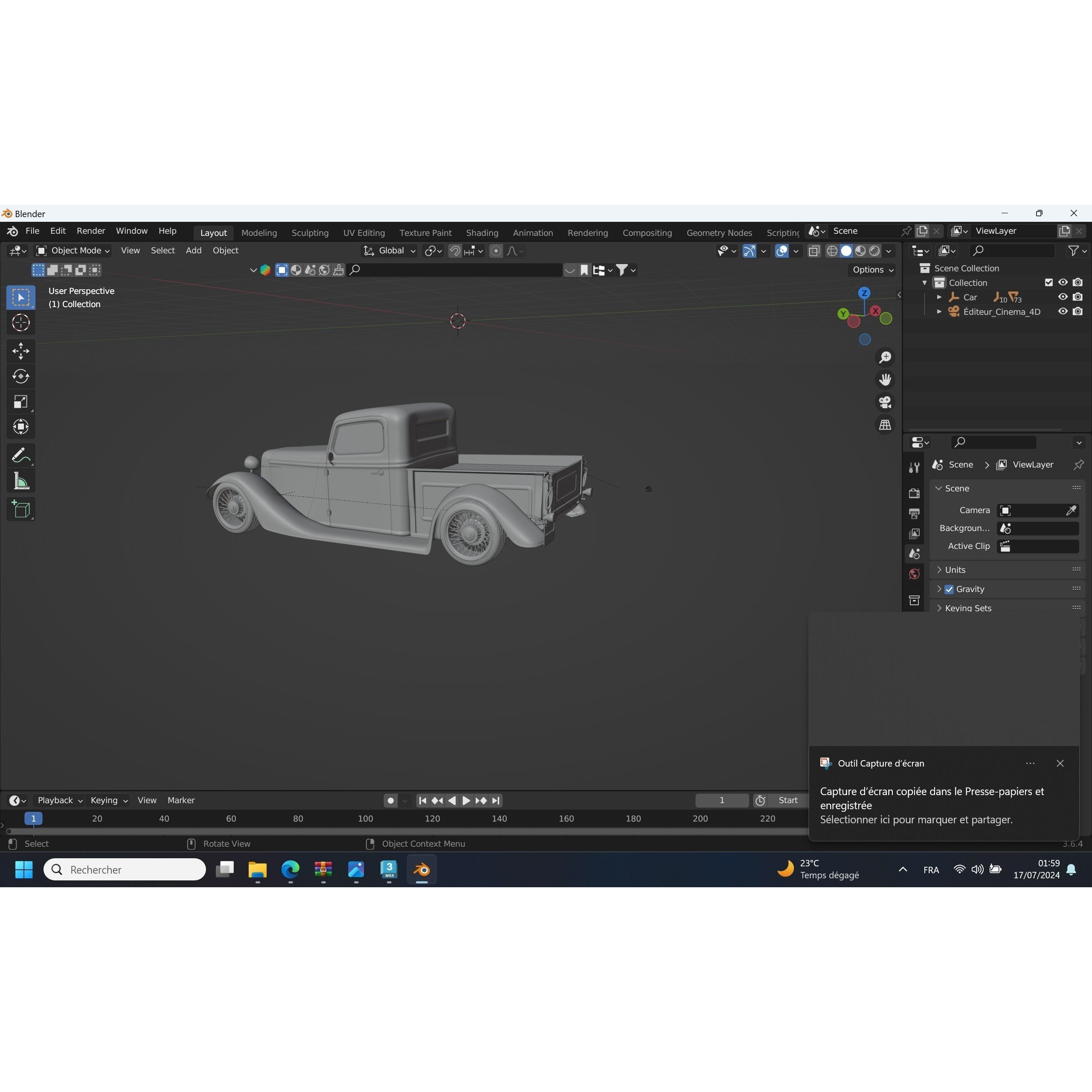 1935 Hot Rod Truck - High-Poly 3D Model - View 16