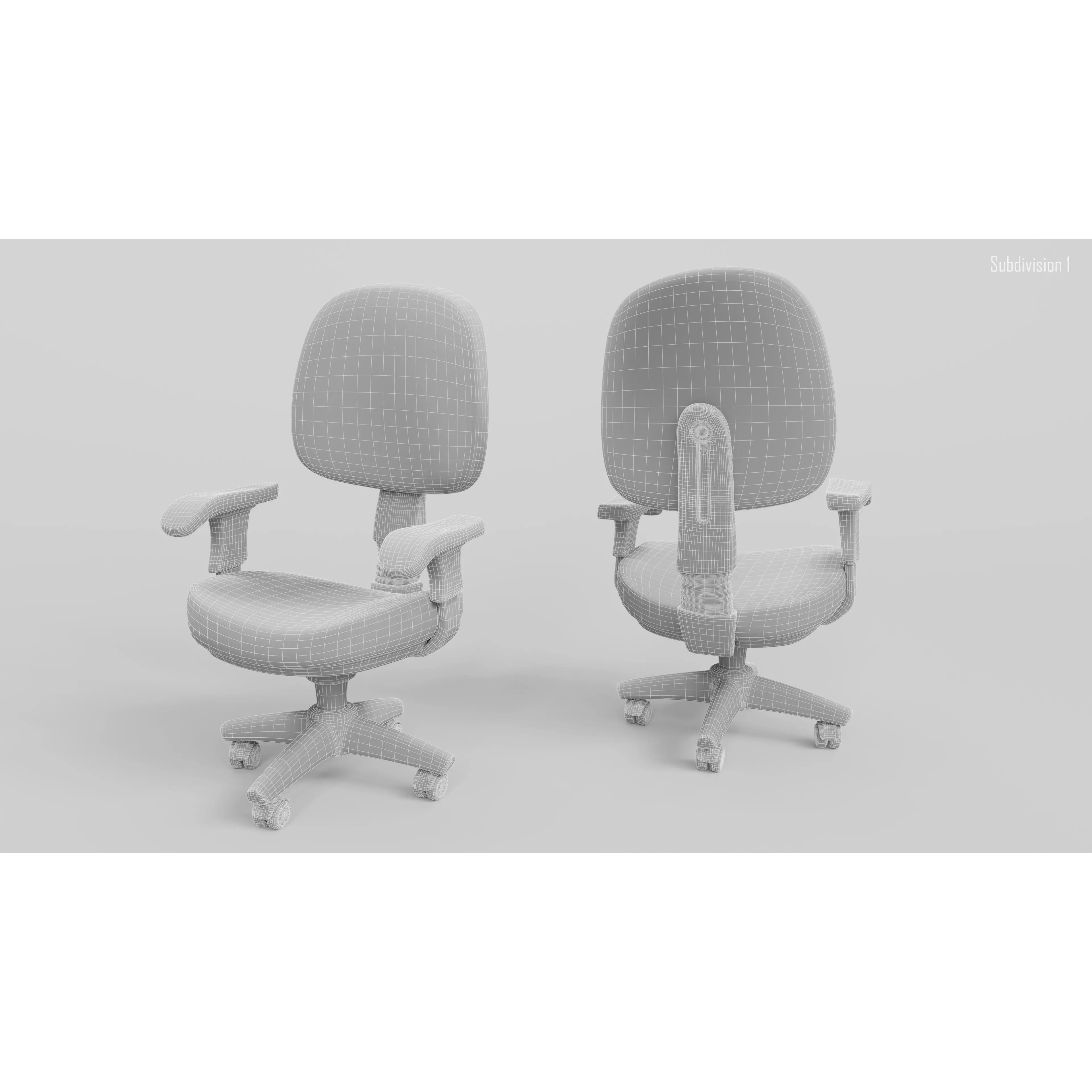 Stylized Chair 01 - Low-Poly Game-Ready 3D Model - View 19