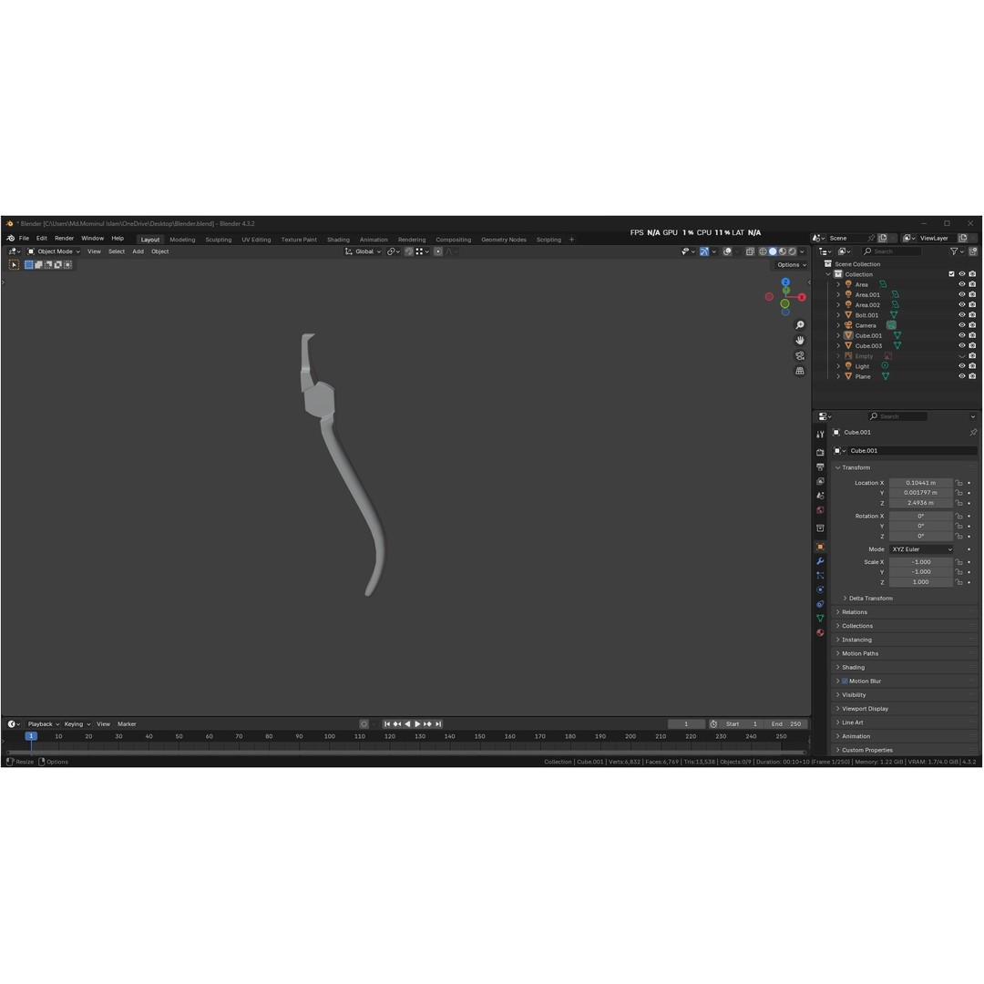 Bracket Removing Plier Tool 3D Model – Low Poly PBR Asset, FBX, OBJ - View 23
