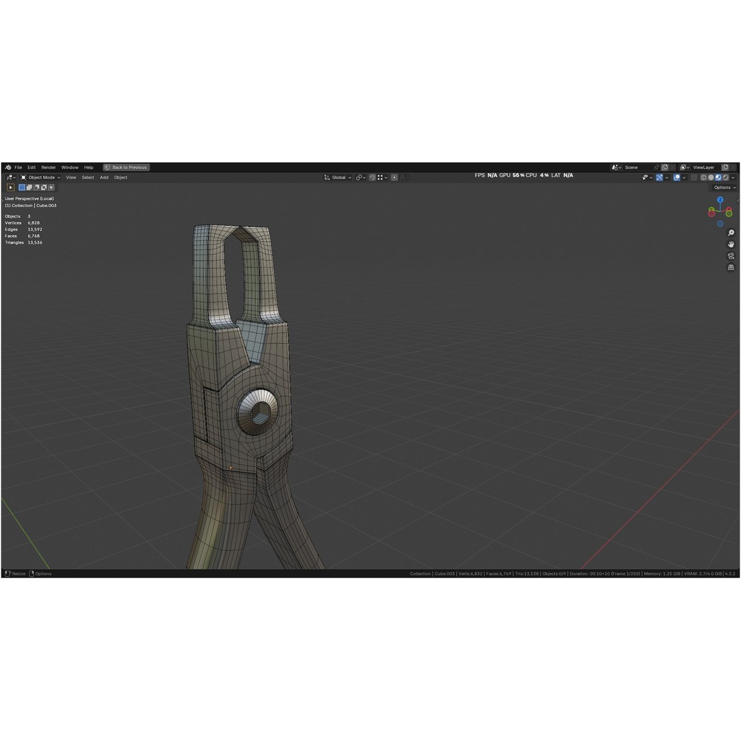 Bracket Removing Plier Tool 3D Model – Low Poly PBR Asset, FBX, OBJ - View 28