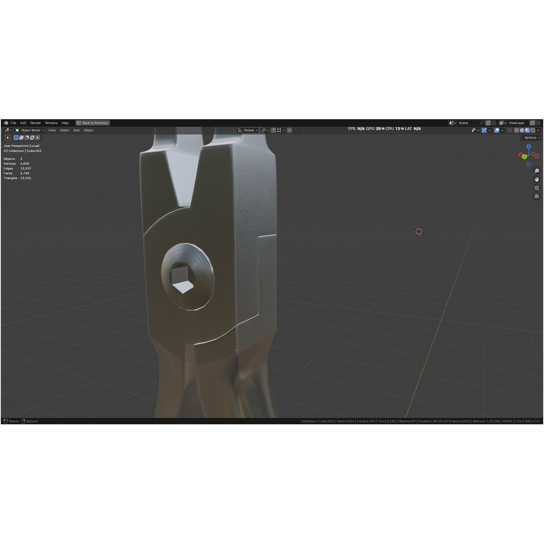 Bracket Removing Plier Tool 3D Model – Low Poly PBR Asset, FBX, OBJ - View 7