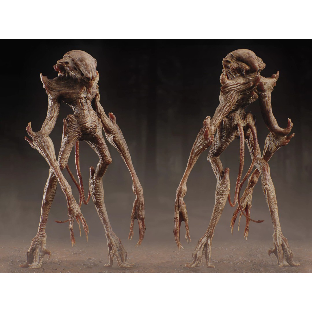 Alien Creature 3D Model – Low Poly Rigged Character, FBX, OBJ - View 2