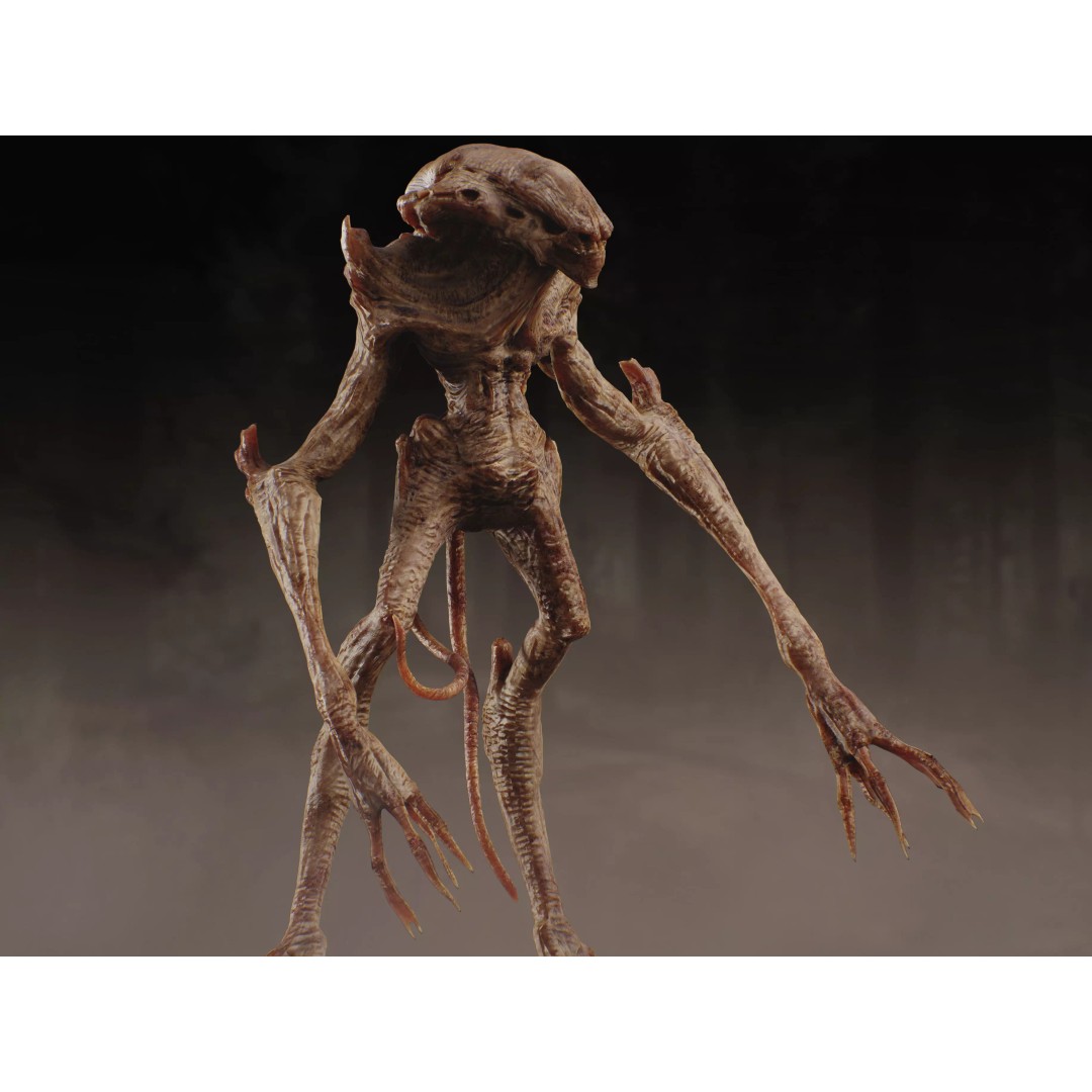 Alien Creature 3D Model – Low Poly Rigged Character, FBX, OBJ - View 7