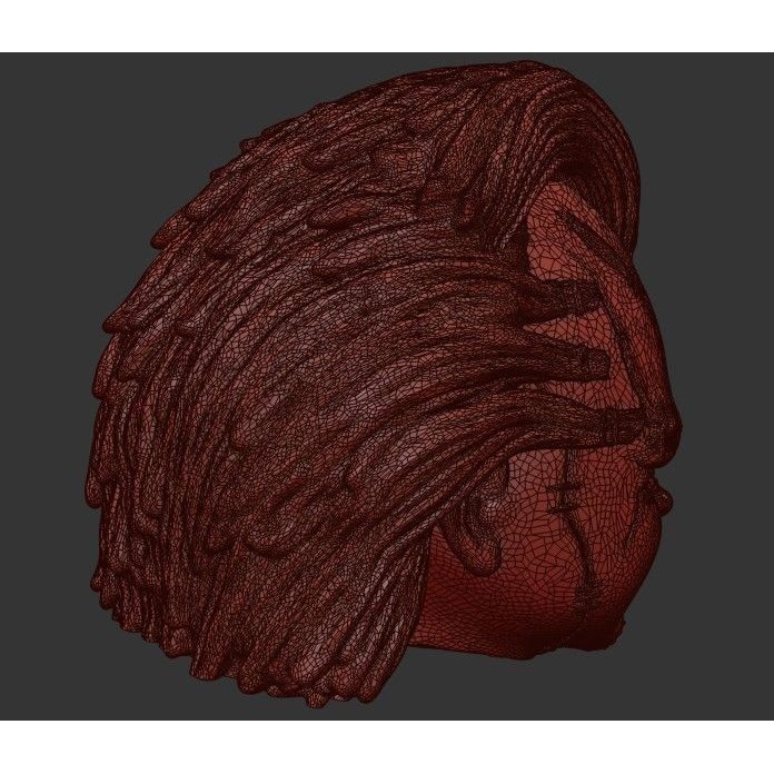 Chucky Doll Head 3D Model – High Poly PBR Character Asset, FBX & More