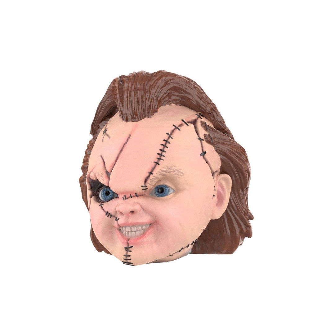 Chucky Doll Head 3D Model – High Poly PBR Character Asset, FBX & More - View 3